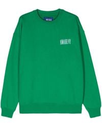 AWAKE NY - Logo-Embroidered Cotton Sweatshirt - Lyst