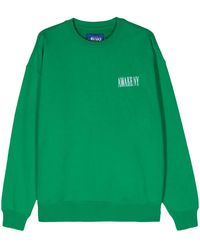 AWAKE NY - Logo-Embroidered Cotton Sweatshirt - Lyst