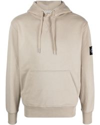Calvin Klein - Logo-Patch Long-Sleeve Hoodie - Lyst