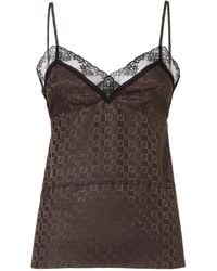 Fendi - Haut À Motif Monogrammé En Jacquard Ff - Lyst