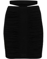 ANDREADAMO - Draped-Design Knitted Skirt - Lyst