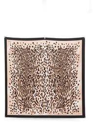 Liu Jo - Leopard-Print Square Scarf - Lyst
