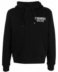 DSquared² - Logo-print Hoodie - Lyst