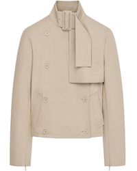Courreges - Buckle-Detail Button Trench Jacket - Lyst