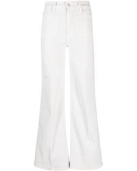 Mother - Flared Cotton Trousers - Lyst