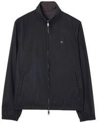Burberry - Harrington Omkeerbaar Katoenen Jack - Lyst