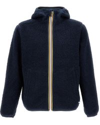 K-Way - Hooded Sherpa Fleece Jacket - Lyst