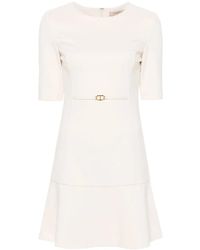 Twinset - Oval-T Waist Strap Mini Dress - Lyst