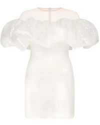 David Koma - Sequin-Embellished Ruffled Dress - Lyst