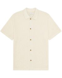 Les Deux - Pointelle Ss Short-Sleeve Shirt - Lyst