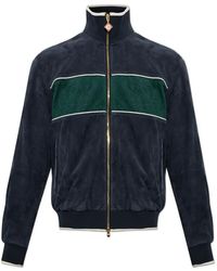 CASABLANCA - Monogram-Pattern Suede Sport Jacket - Lyst