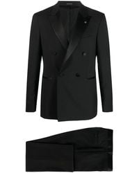 Tagliatore - Peak Lapels Wool Suit - Lyst