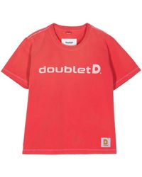 Doublet - T-Shirt Mit Logo-Print - Lyst