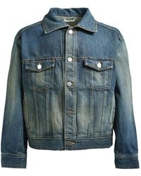 VIVAMUS - Washed-Effect Denim Jacket - Lyst