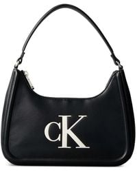 Calvin Klein - Logo-Print Shoulder Bag - Lyst