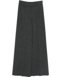 Gran Sasso - Wool Wide-Leg Trousers - Lyst