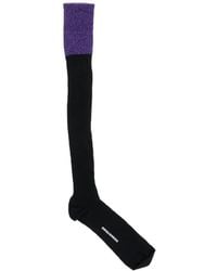 DSquared² - Ribbed Lurex-Detail Socks - Lyst