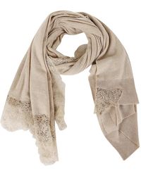 Ermanno Scervino - Lace-Trim Cashmere Scarf - Lyst