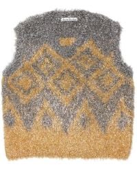 Acne Studios - Geometric-Pattern Vest - Lyst