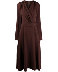 Dolce & Gabbana - Belted Longuette Dress - Lyst