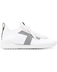 Tod's - Ribbed Lace-Up Sneakers - Lyst