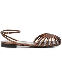 ALEVI - Caged Flat Sandals - Lyst