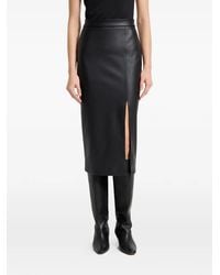 MARCELLA - Carly Side-Slit Midi Skirt - Lyst