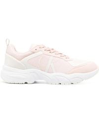 Calvin Klein - Logo-Print Low-Top Sneakers - Lyst