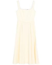 Maje - Flarhinestone-Trim Midi Dress - Lyst