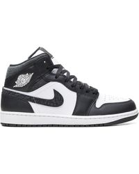 Nike - Air 1 Mid "Panda Elephant" Sneakers - Lyst