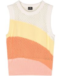 PS by Paul Smith - Top de punto a rayas - Lyst