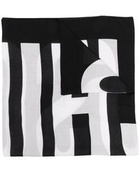 Moschino - Schal mit Logo-Stickerei - Lyst