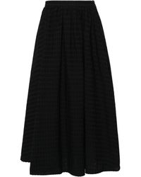 MSGM - Seersucker-embellished Skirt - Lyst