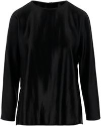 Giorgio Armani - ロングスリーブ シルクブラウス - Lyst