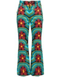 La DoubleJ - Flared Broek - Lyst
