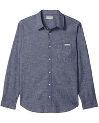 Calvin Klein - Logo-Patch Chest-Pocket Shirt - Lyst