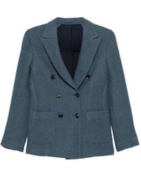 Eleventy - Double-Breasted Cashmere Jacket - Lyst