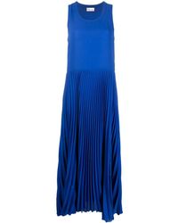RED Valentino - Pleated-effect Maxi Dress - Lyst