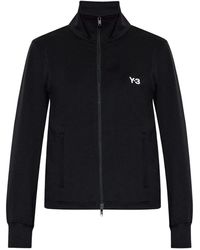 Y-3 - Felpa Con Zip - Lyst