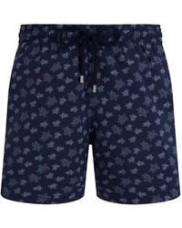 Vilebrequin - Drawstring Turtle-Print Swim Shorts - Lyst
