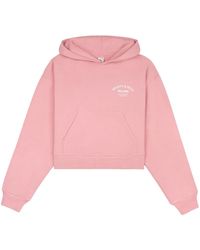 Sporty & Rich - Wellness Studio Cropped Hoodie - Lyst