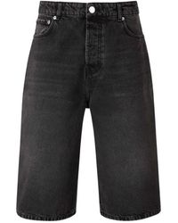 Ami Paris - Pantalones Vaqueros Cortos Con Botón - Lyst