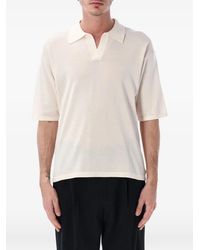 Roberto Collina - Cotton-Crepe Polo T-Shirt - Lyst