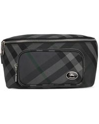 Burberry - Check-Pattern Belt Bag - Lyst