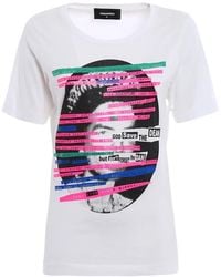 DSquared² - Graphic-Print Cotton T-Shirt - Lyst