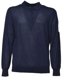 MC2 Saint Barth - Alfie Merino Wool Knit Polo Shirt - Lyst