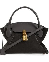 Balmain - Small Pulse Day Suede Tote Bag - Lyst