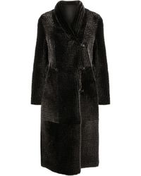 Emporio Armani - Reversible Double-breasted Coat - Lyst