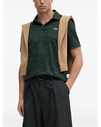 Lacoste - Crocodile-Print Polo Shirt - Lyst