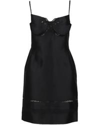 ShuShu/Tong - Lace-Trimmed Satin Mini Dress - Lyst
